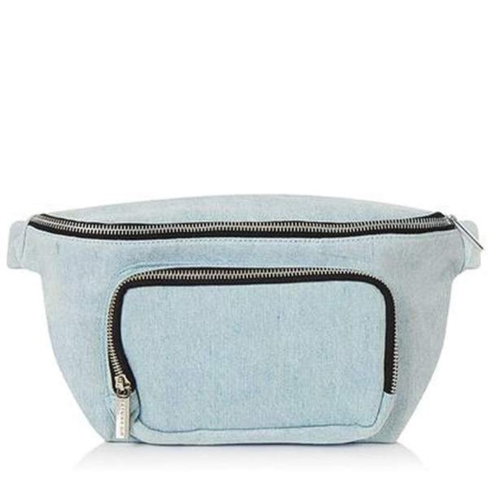 Light wash denim fanny pack - Picture 3 of 5